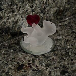 Vintage Glass Baron “I Love You” Bear